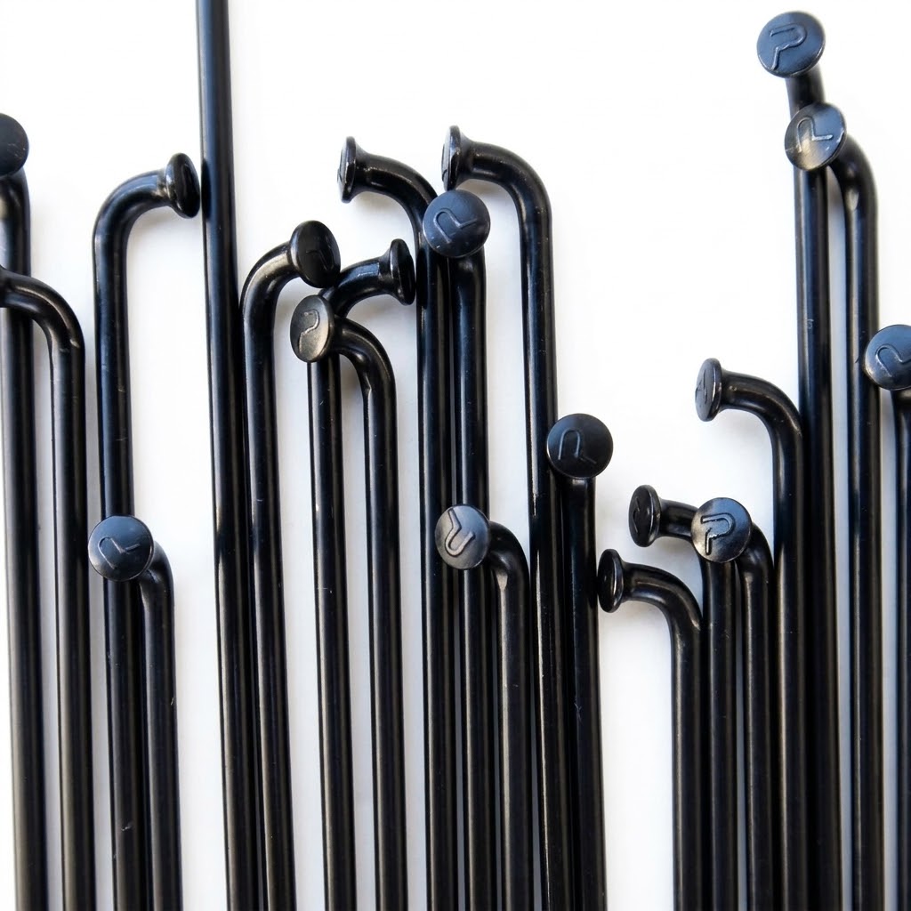 PILLAR RACING SPOKES - P14 BLACK STAINLESS STEEL (36 pack)